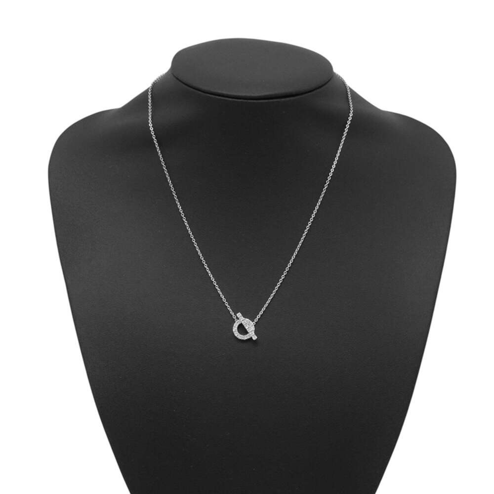 Hermes Finesse Necklace Pendant with 17 Diamonds (0.46ct total) in 18K White ... - Picture 4 of 10
